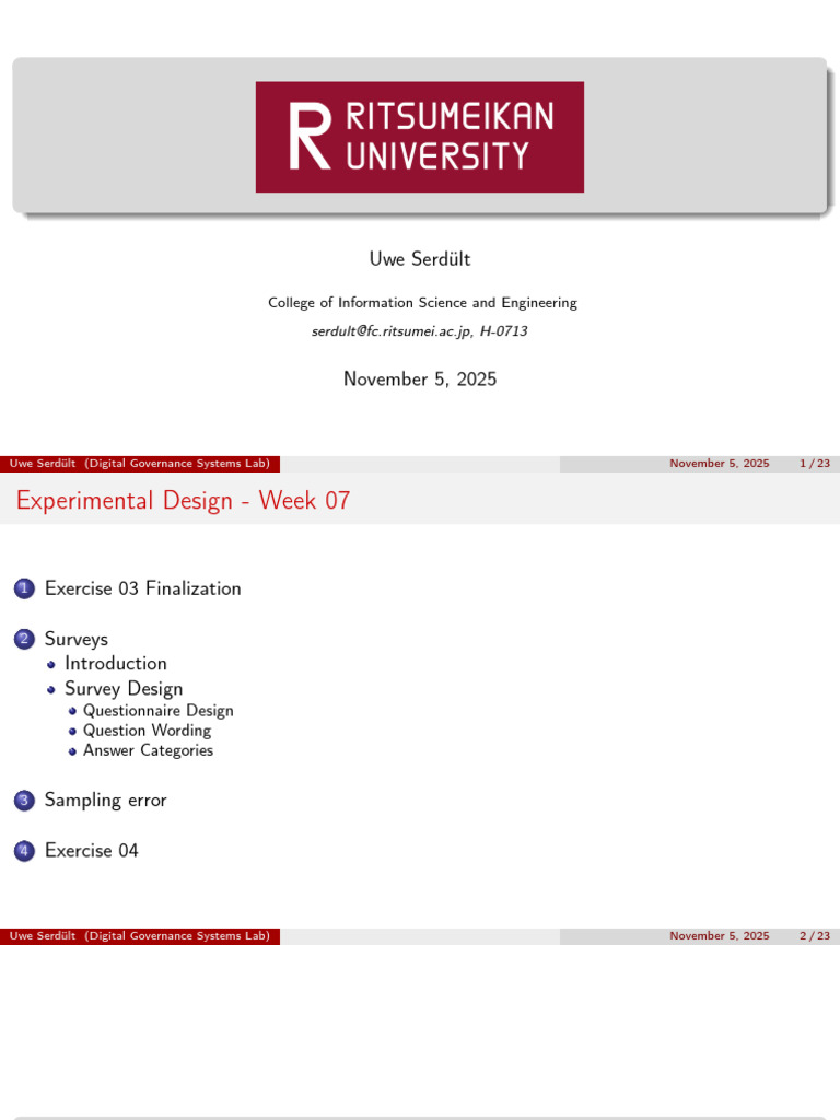Survey Design and Sampling Techniques | PDF | Probability Distribution ...