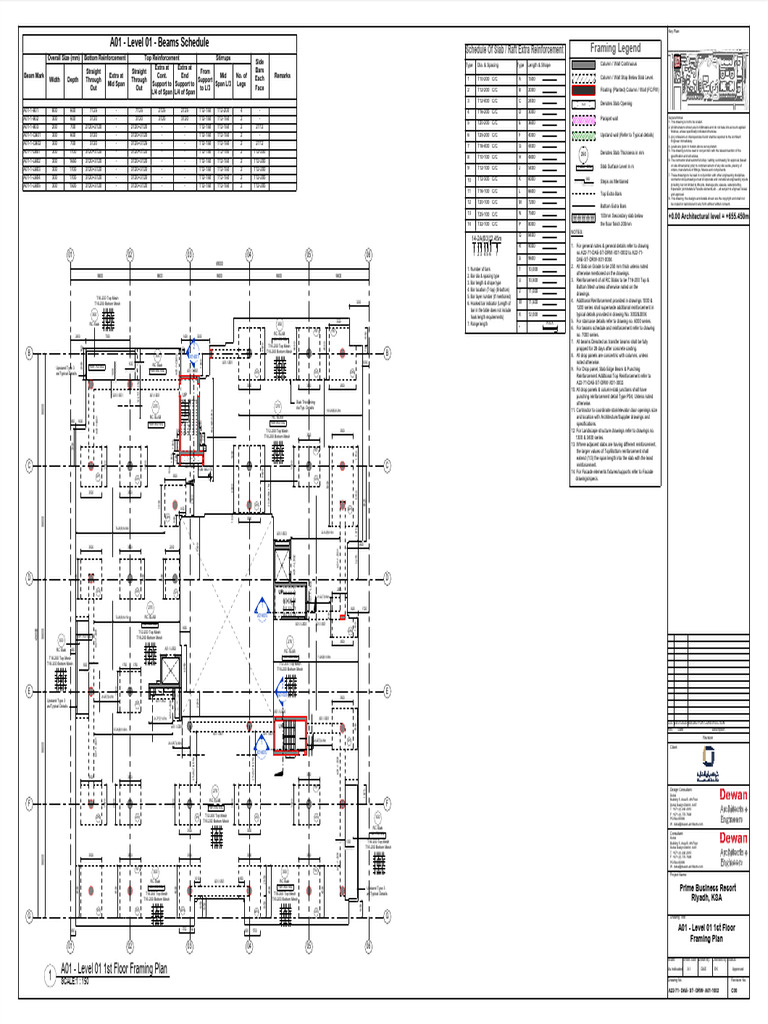 Framing Plan and Reinforcement Details | PDF