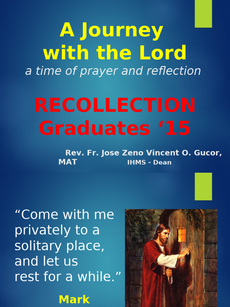 Spiritual Journey Recollection Guide | PDF | Religious Belief And ...