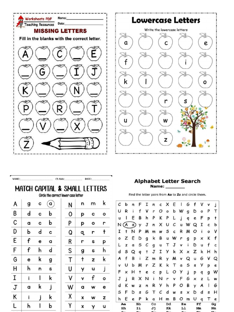 A z Worksheet | PDF