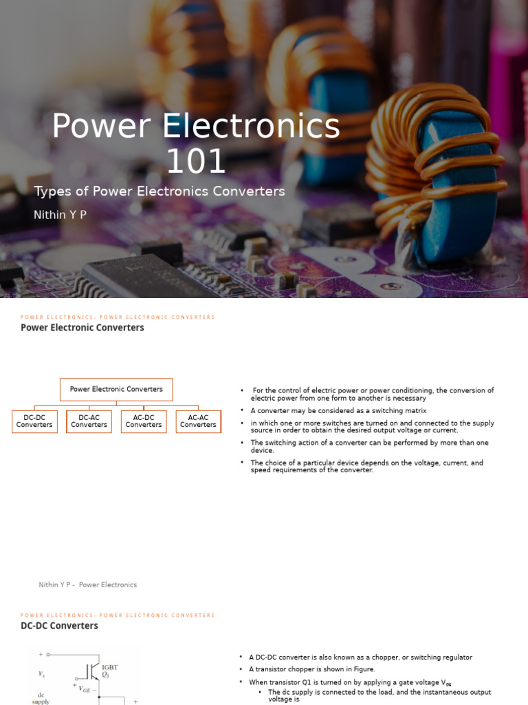 Power Electronics Converter Types Explained | PDF | Power Electronics ...