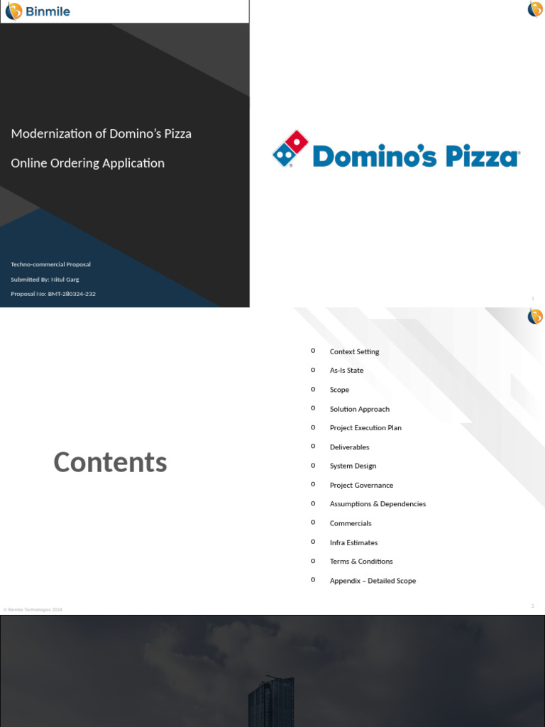 Domino's Pizza Online Ordering Upgrade | PDF | Agile Software ...