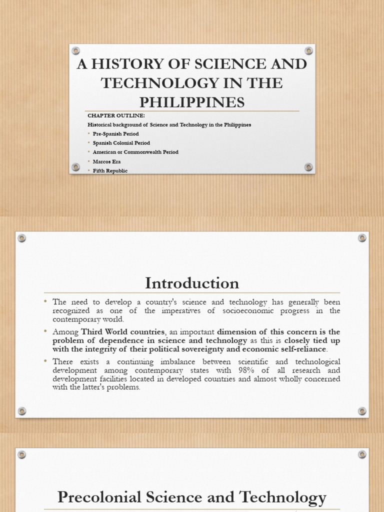 History of Science and Technology in the Philippines | PDF ...