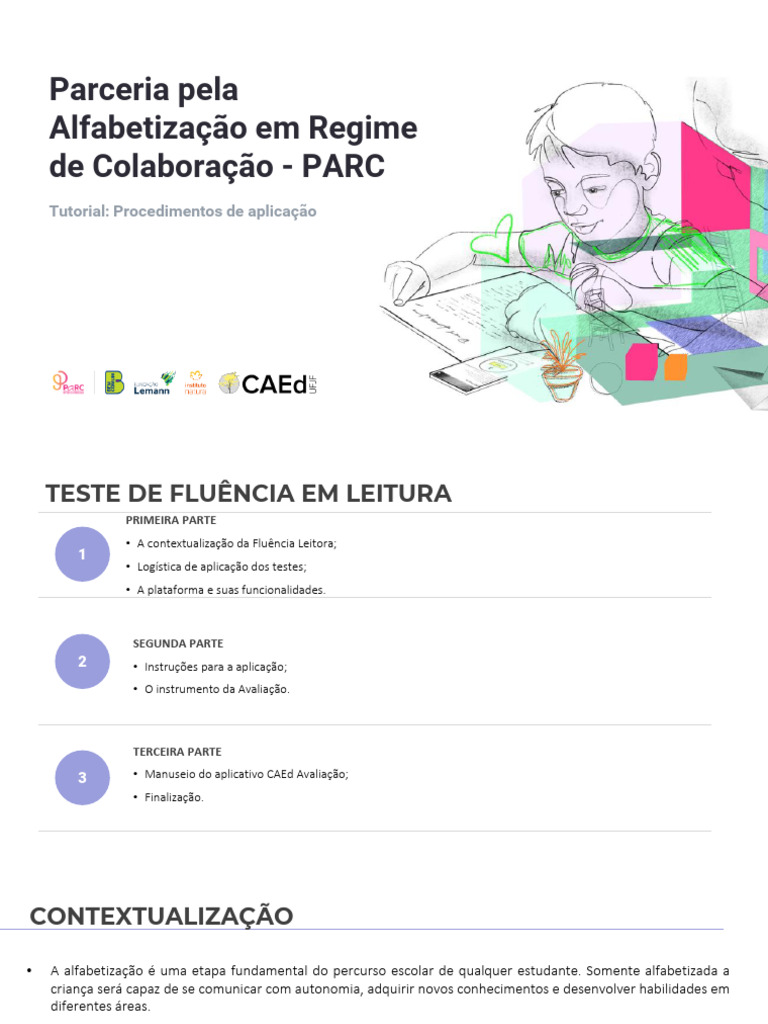 Tutorial de Aplicação do PARC | PDF | Alfabetização | Fluência