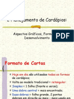 2 PLANEJAMENTO DE CARDÁPIOS - Aspectos Gráficos, Formatos e Desenvolvimento
