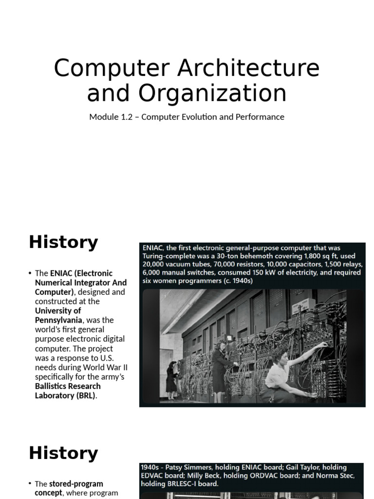 Computer Architecture Module 1.2 | PDF | Central Processing Unit ...