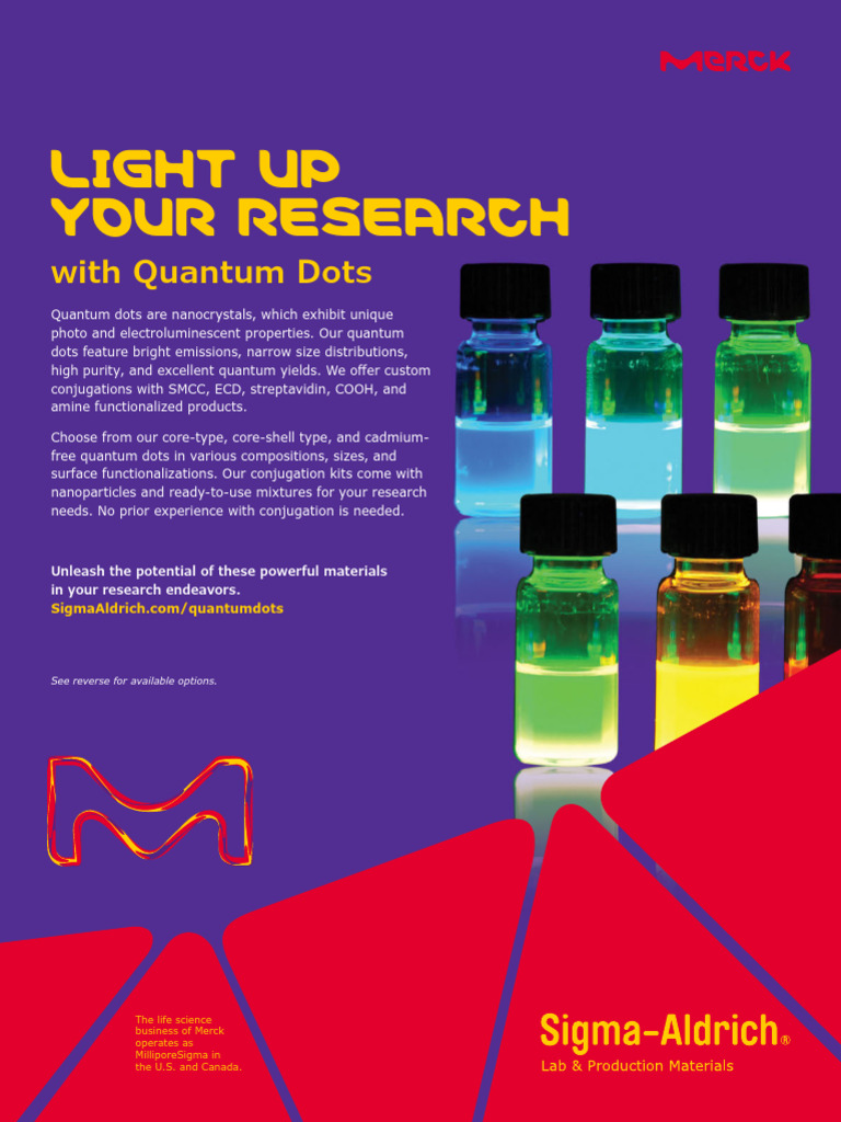 MERCK Quantum Dots-FL-MK | PDF | Condensed Matter Physics | Materials