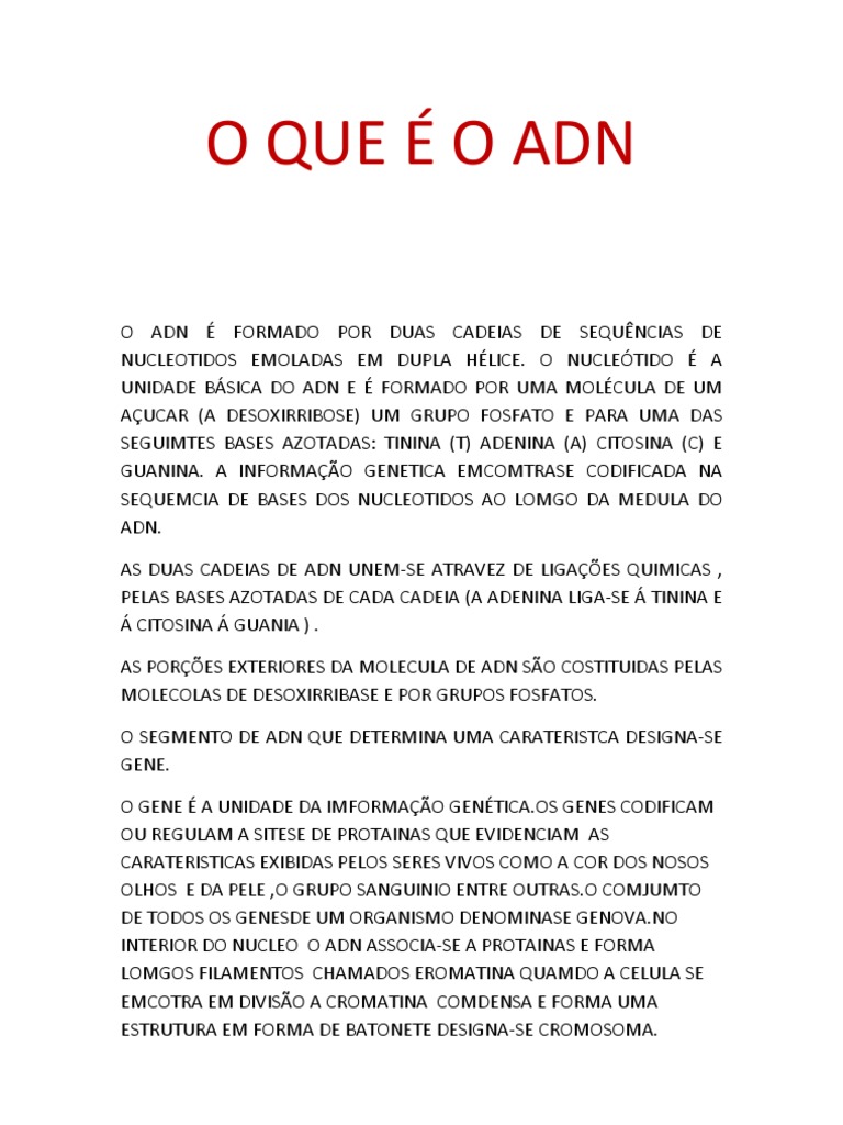 Estrutura e Função do ADN | PDF | Ciências e Matemática, image size:768x1024