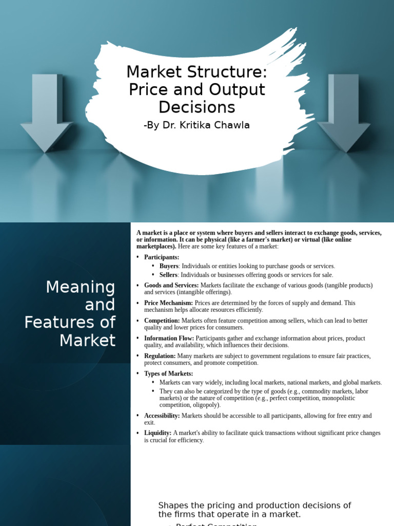 Market Structure: Pricing and Output Analysis | PDF | Market (Economics ...