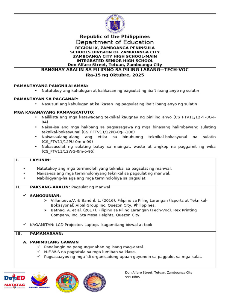 LP Filipino | PDF