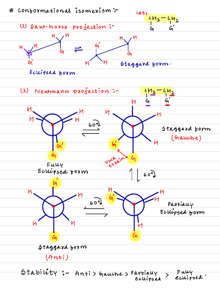 Conformational Isomerism Explained | PDF | Inorganic Chemistry ...