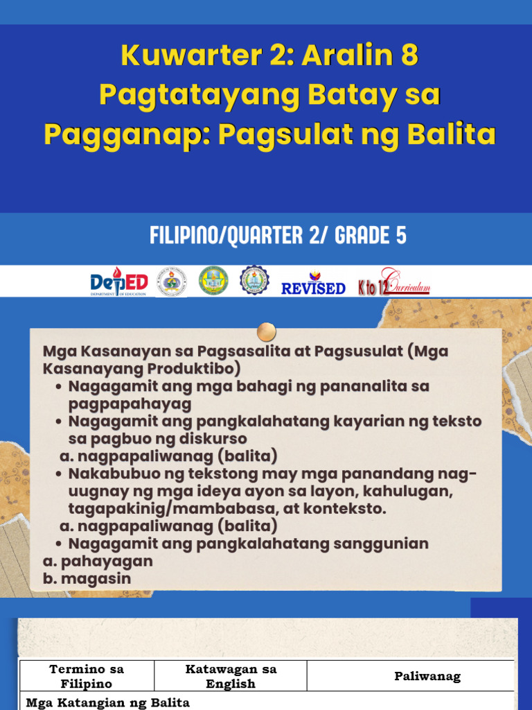 Filipino q2 - Wk8 | PDF