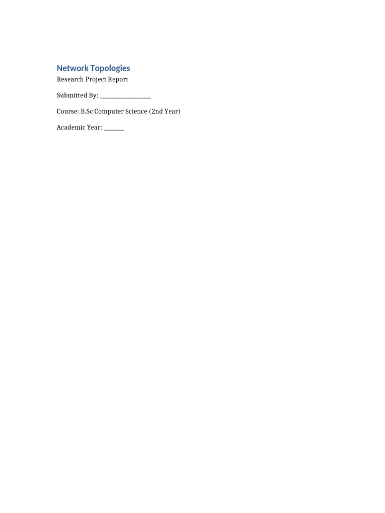 Network Topologies Pro | PDF | Network Topology | Computer Network