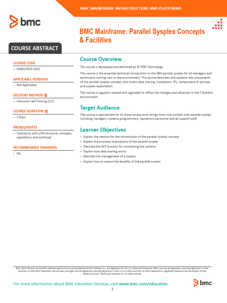 Mainframe - Parallel Sysplex Concepts | PDF | Computing | Computer ...