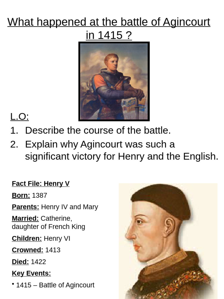 Agincourt 1415: Key Battle Insights | PDF