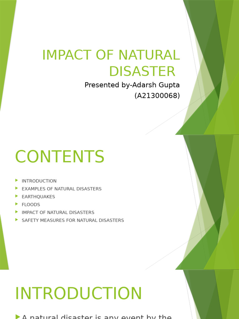 Impact of Natural Disasters | PDF