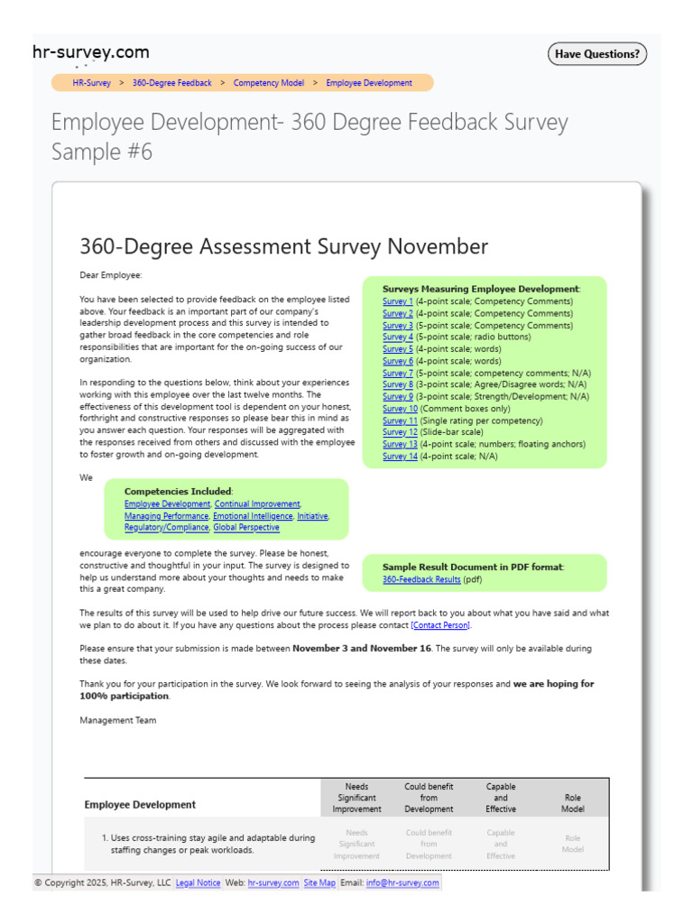 360-Degree Feedback for Employee Growth | PDF | Survey Methodology | Audit