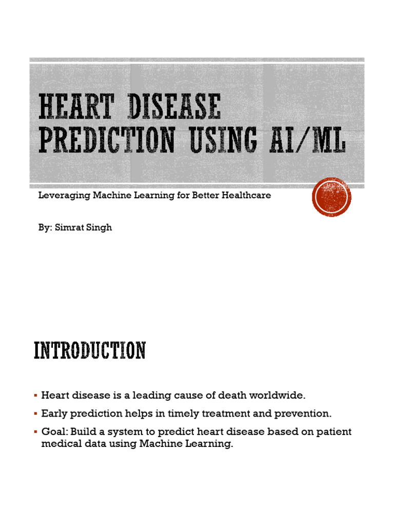 AI/ML Heart Disease Prediction System | PDF | Machine Learning | Prediction