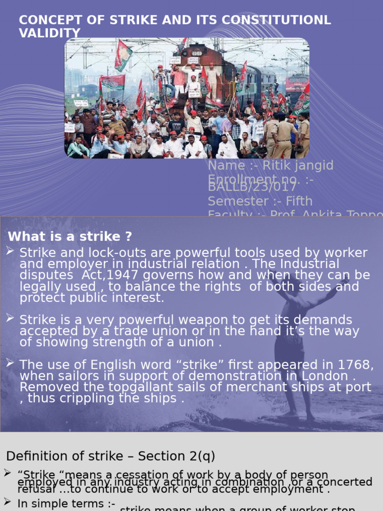 Understanding Strike and Its Legality | PDF | Strike Action | Employment