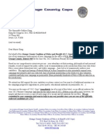OC Cops Congratulatory Letter to Sukhee Kang for Congress May 23 2012