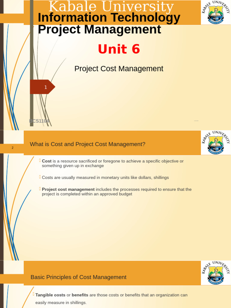 Project Cost Management Overview | PDF | Cost Accounting | Business