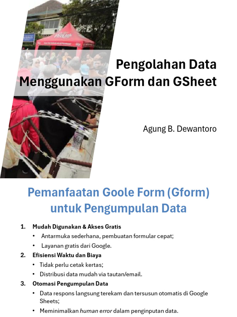 Pengolahan Data Efisien dengan GForm dan GSheet | PDF