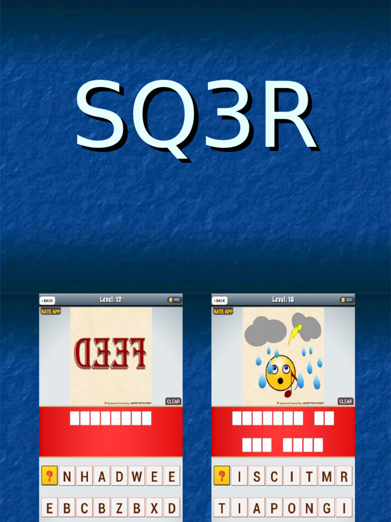Effective SQ3R Study Strategy Guide | PDF | Cognitive Science | Cognition