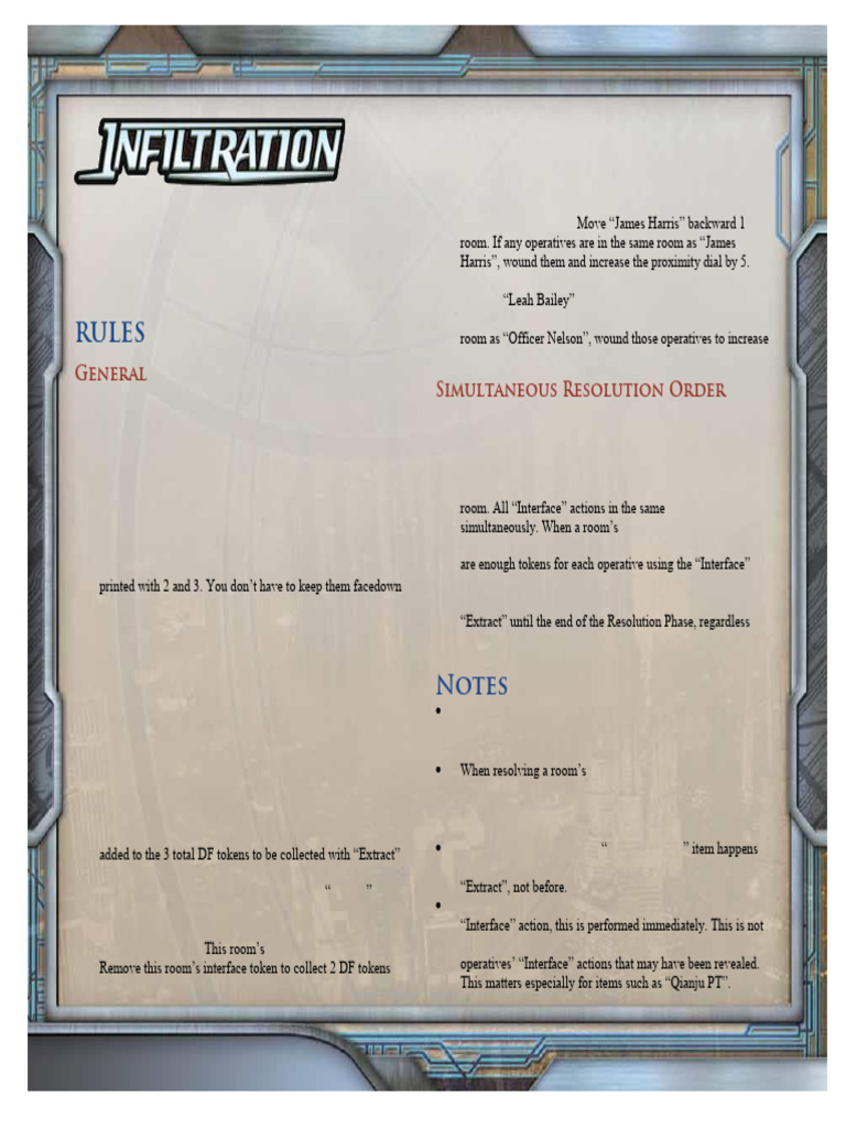 Infiltration Game Variant Rules Guide | PDF | Computing