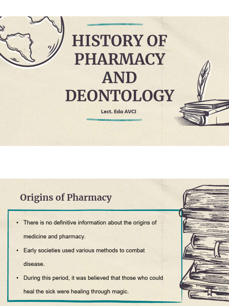 History of Pharmacy and Deontology | PDF