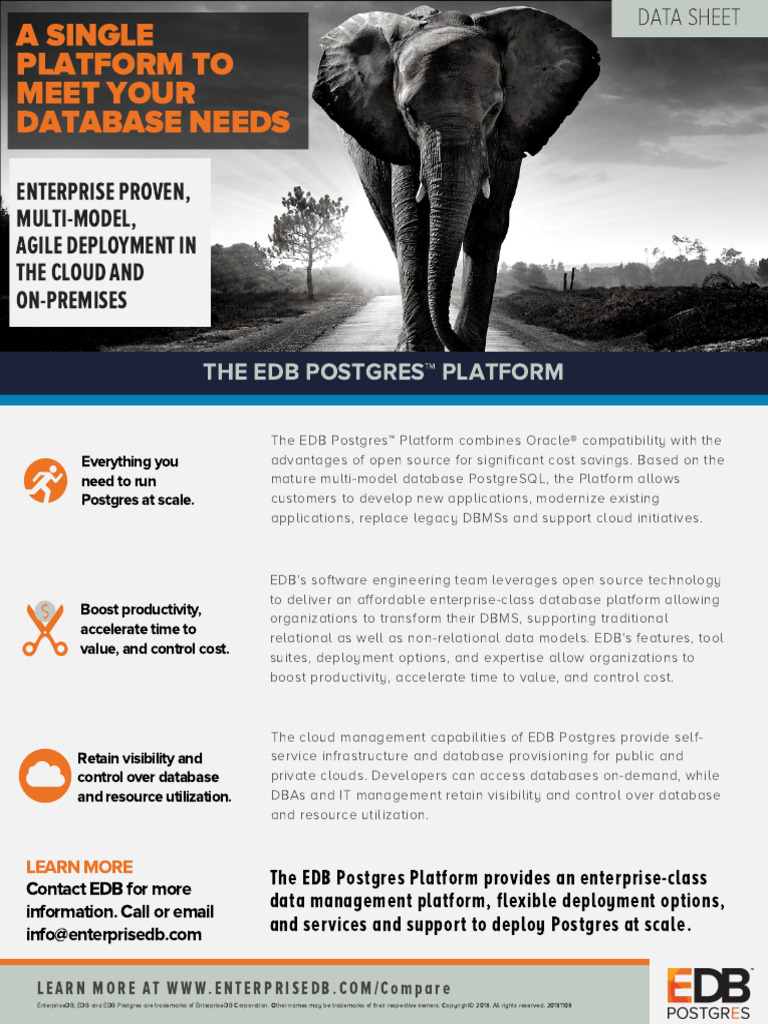 EDB Postgres: Scalable Database Solutions | PDF | Databases | Postgre Sql