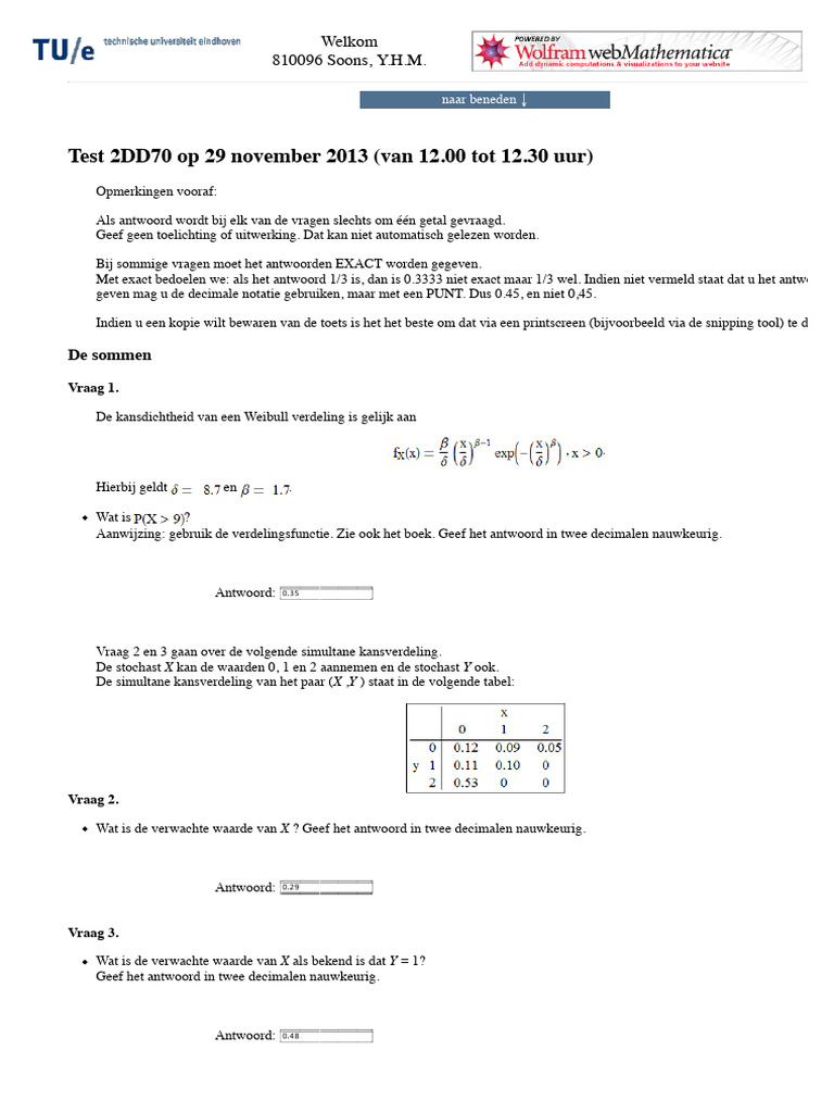 Toets Week 3 | PDF