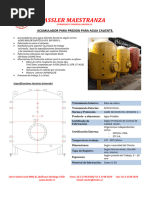 Vaso De Expansión Varem Maxi LS 40 Litros Horizontal – Membrana Cambiable Para Agua Potable (10 Bar, Conexión DN2")