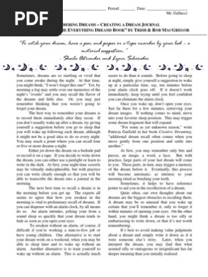 Dream Journal