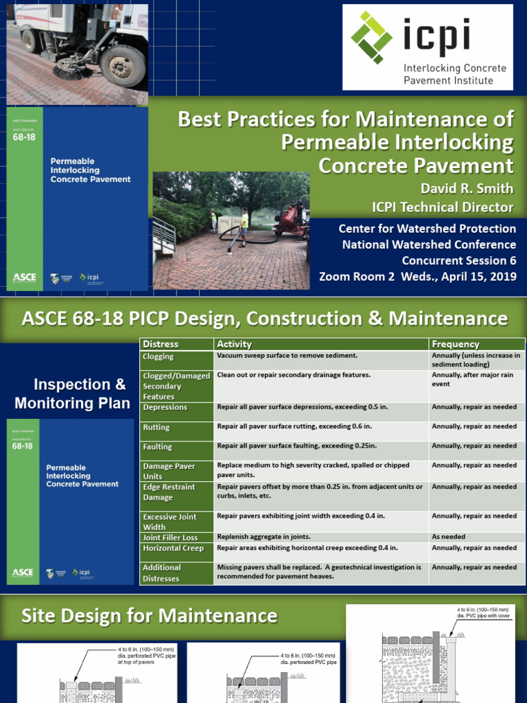 DR Smith CWP 2020 PICP Maintenance | PDF | Vacuum Cleaner | Building ...