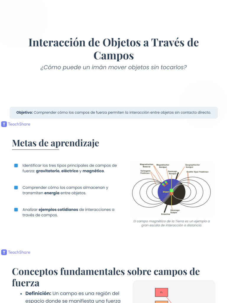 Interacción de Objetos mediante Campos | PDF