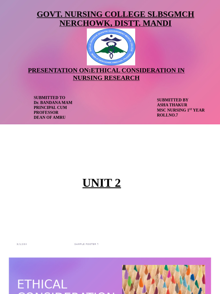 Ethical Considerations in Nursing Research | PDF | Informed Consent ...