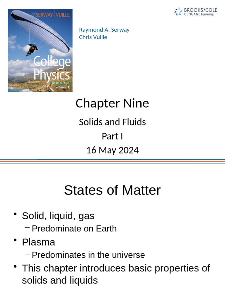 Chapter 9 PART I | PDF | Pressure | Liquids