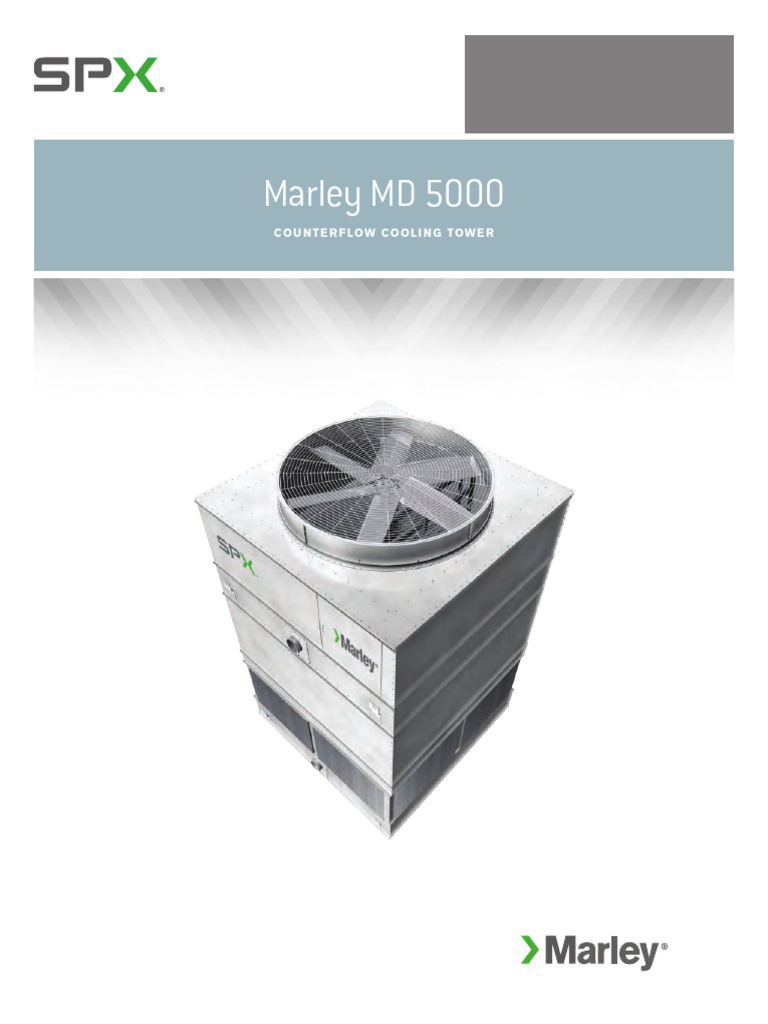 Marley MD 5000 Counterflow Cooling Tower | PDF | Water | Heat Exchanger