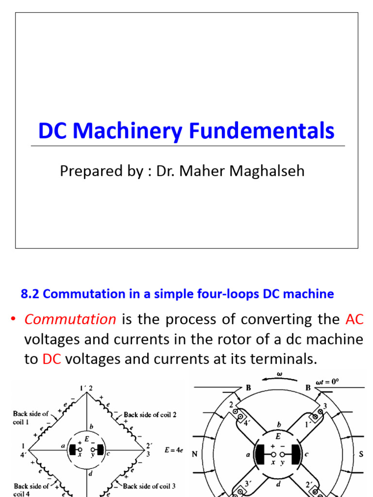 DC Machine Commutation Fundamentals | PDF | Electric Motor ...