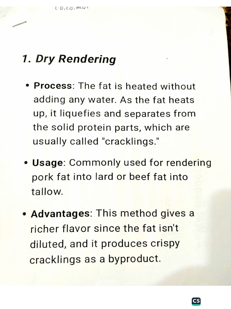 Types of Dry Rendering | PDF