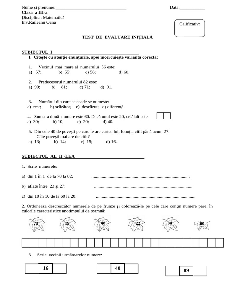 Mem Initial Ces Cls II CES | PDF