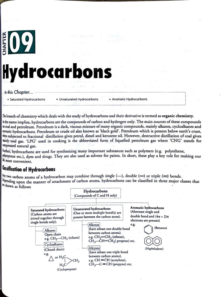 CH 09 Hydrocarbons | PDF