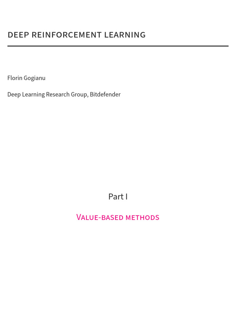 Deep Reinforcement Learning Overview | PDF | Mathematical Analysis ...