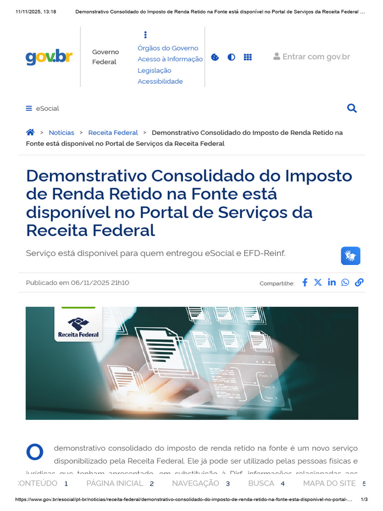 Demonstrativo de IR Retido Disponível | PDF | Imposto de Renda | Impostos
