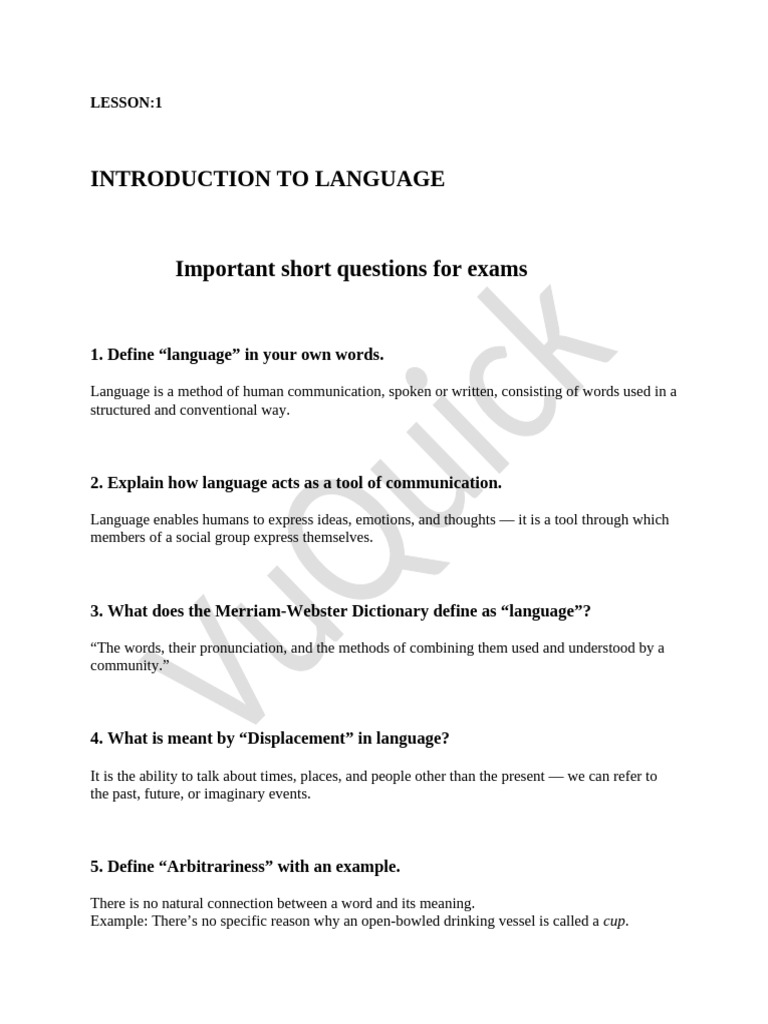 Eng 501 Chapter 1 | PDF | Semantics | Grammar