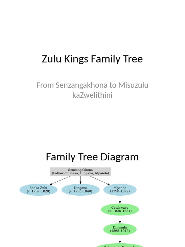 Zulu Kings Family Tree | PDF