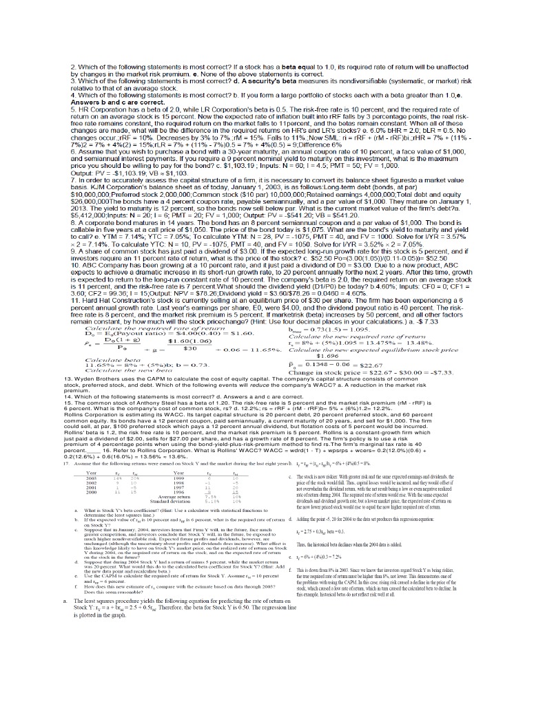 WACC Calculation for Wyden & Rollins Corporations | PDF | Business ...