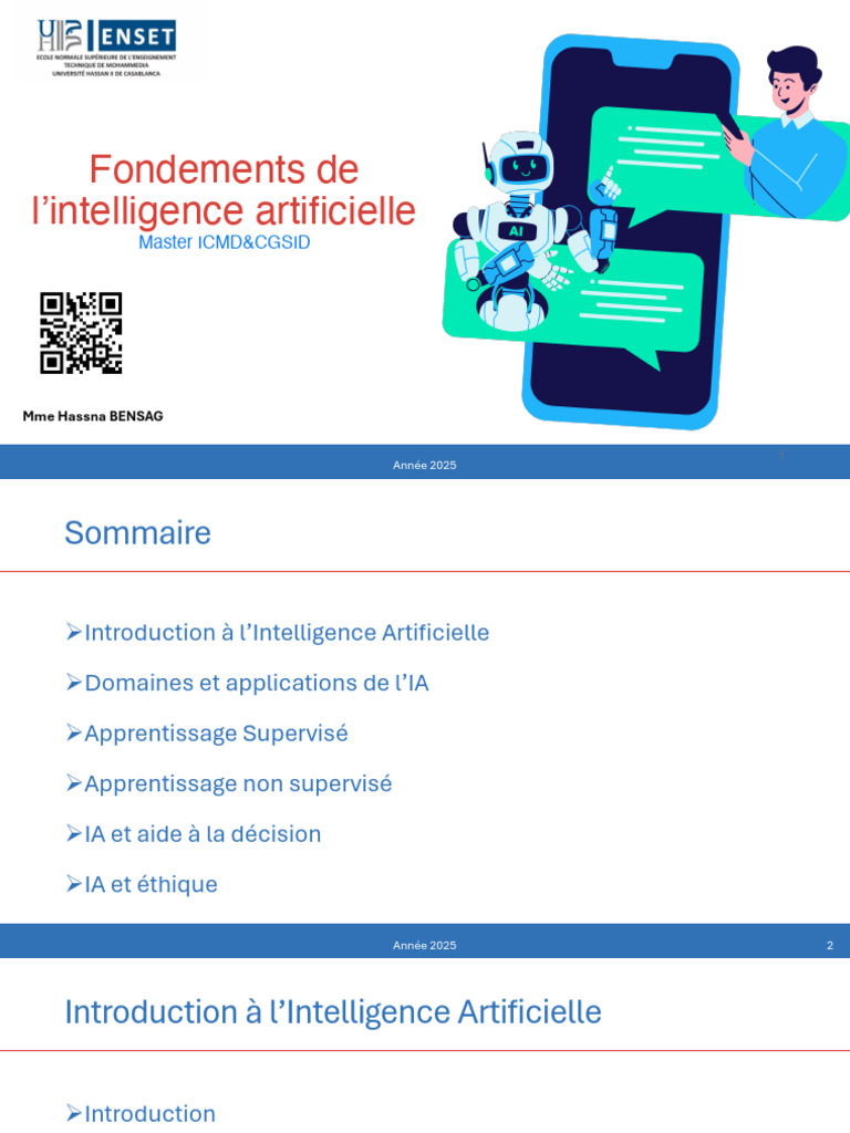 Fondements de l'Intelligence Artificielle | PDF | Intelligence ...