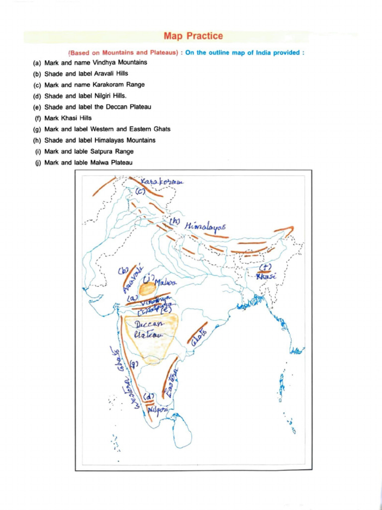 Map Practice | PDF