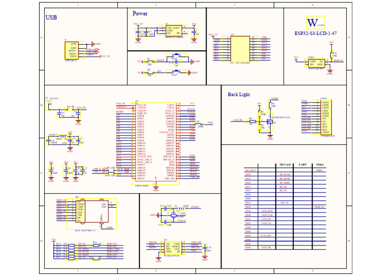 ESP32-S3 Circuit Diagram Overview | PDF